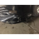 Накладка-молдинг переднего бампера Toyota Camry v70 (на клыки, цвет: черный глянец)