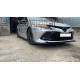 Нижняя губа (юбка) переднего бампера Toyota Camry v70 (2018-2021) (сплиттер / черный матовый)