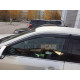 Дефлекторы окон с хром полосой (пленочный) Toyota Camry v55 (полный комплект) 2014-2018