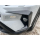 Накладка-молдинг на передний бампер Toyota RAV4 (2013-2019) (карбон)