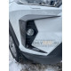Накладка-молдинг на передний бампер Toyota RAV4 (2013-2019) (карбон)