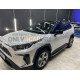 Накладка-молдинг на передний бампер Toyota RAV4 (2013-2019) (карбон)