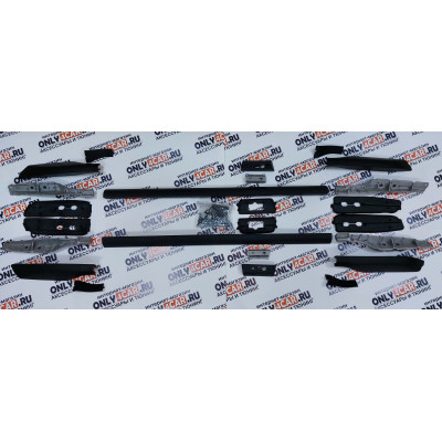 Рейлинги Toyota Land Cruiser Prado 150 (комплект) (черный мат)